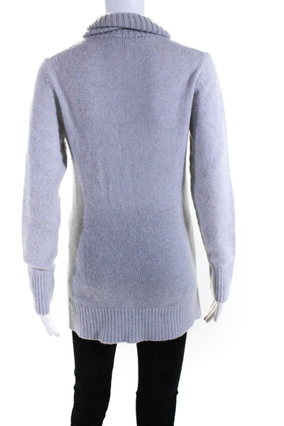 Christopher Fischer Womens Cashmere Pullover Turtleneck Sweater Gray Size XS