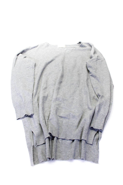 Dreamers Splendid Womens V-Neck Long Sleeve Sweater Top Gray Size S Lot 2