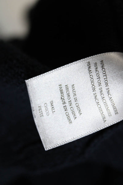 Rails Womens Cotton Knit LA14 Patchwork Long Sleeve Crewneck Sweater Blue Size S