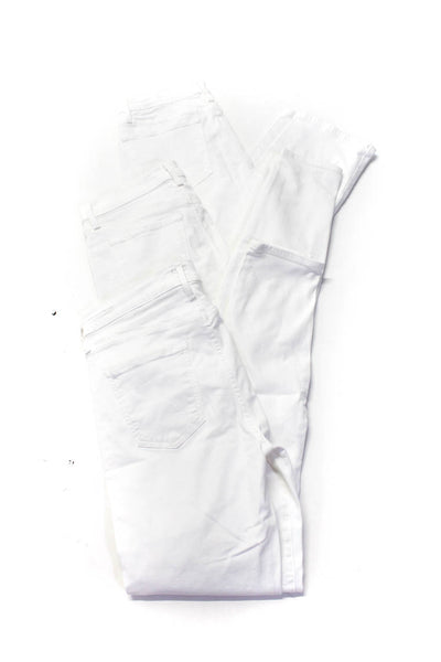 Frame J Brand C Of H Womens Straight Leg Jeans White Size 27 28 Lot 3