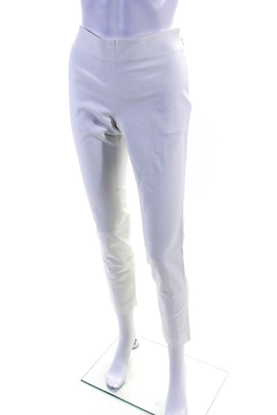 Vince Camuto Womens Cotton Flat Front Mid Rise Skinny Pants White Size 2