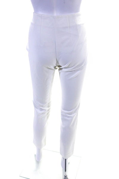 Vince Camuto Womens Cotton Flat Front Mid Rise Skinny Pants White Size 2