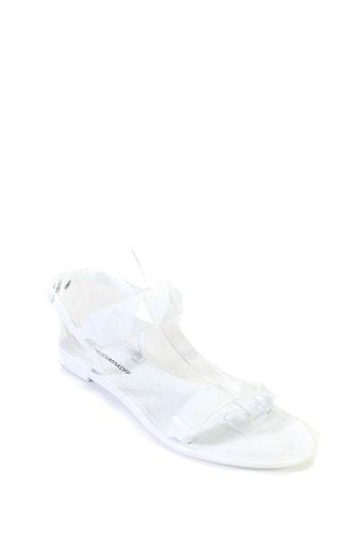 Rebecca Minkoff Women's Studded Open Toe Ankle Strap Sandals White Size 8