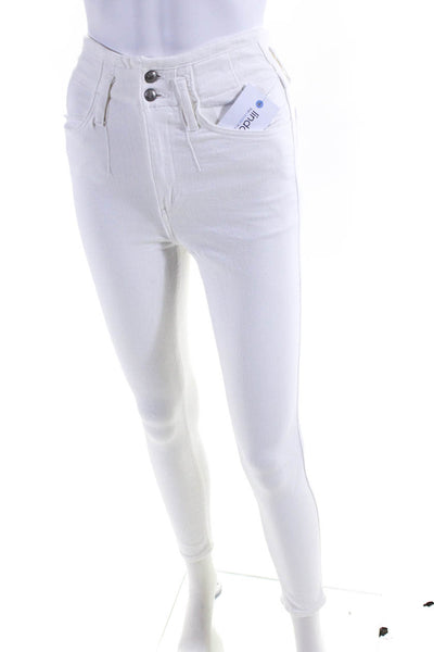 Rag & Bone Women's High Rise Skinny Jeans White Size 24