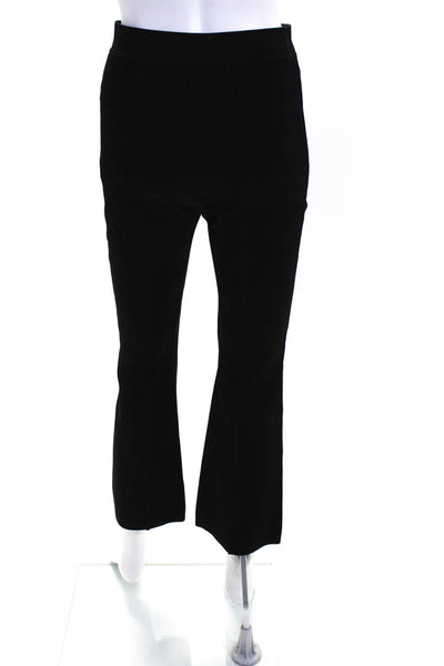 A.L.C. Womens Elastic High Rise Boot Cut Pants Trousers Black Size XS