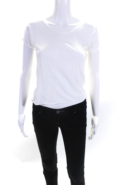 Marni Womens Cotton Round Neck Short Sleeve Pullover T-Shirt White Size S