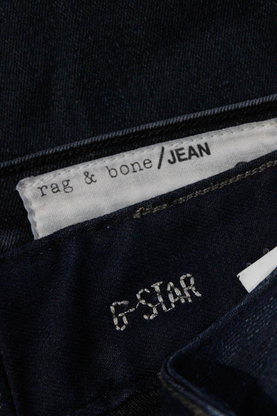G-Star Raw Rag & Bone Jeans Womens Jeans Blue Size 26 25 Lot 2