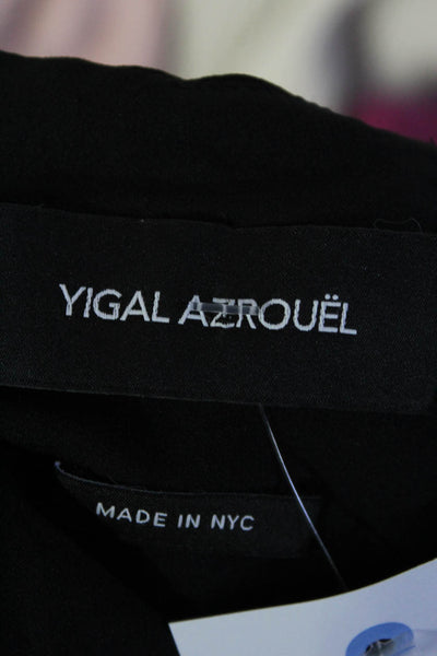 Yigal Azrouel Womens Above Knee Back Zip Tulip Hem Pencil Skirt Black Size 6