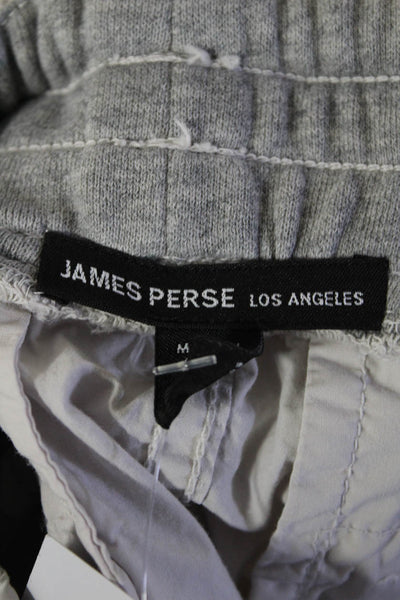 Standard James Perse Womens Cotton Side Stripe Drawstring Capris Ivory Size M