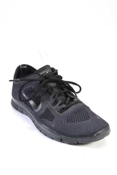 Nike Womens Mesh Knit Low Top Free 5.0 Fit 4 Trainers Sneakers Black Size 8.5US