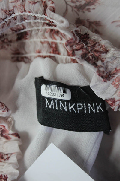 MINKPINK Womens Melannie Chiffon Mini Dress Size 6 14234646