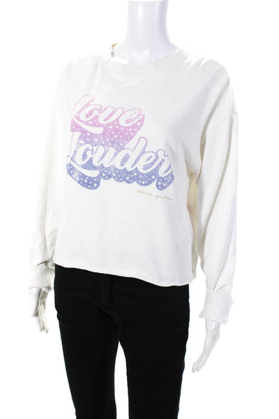 Spiritual Gangster Womens Love Louder Mazzy Sweatshirt Size 12 13930229