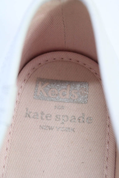 Keds Women's Round Toe Rubber Sole Slip On Shoe White Size 6