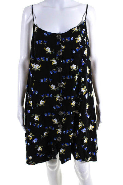 City Chic Womens Dark Floral A-Line Dress Size 20 12374934