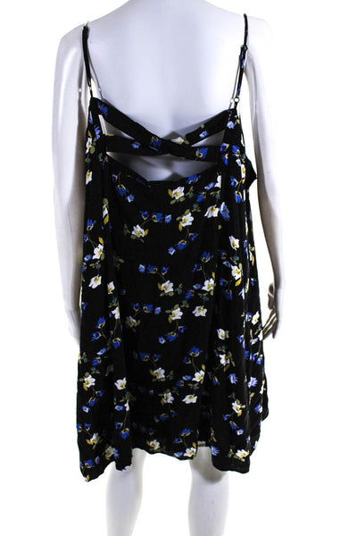 City Chic Womens Dark Floral A-Line Dress Size 20 12374934