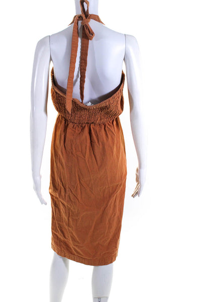 Moon River Womens Burnt Orange Halter Dress Size 2 12438452