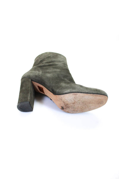 IRO Womens Suede Zip Up Ankle Booties Gray Size 38 8
