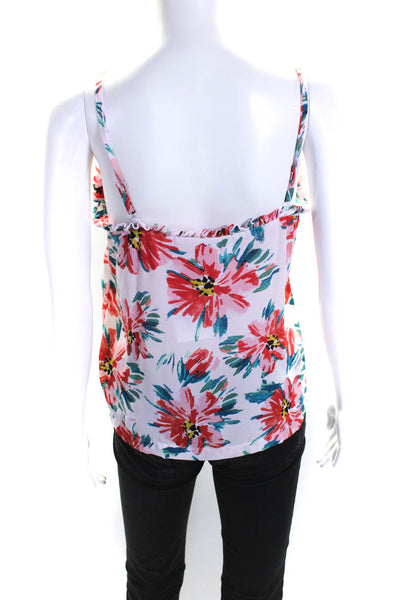 B Collection by Bobeau Womens Felicity Ruffle Floral Top Size 12 13619083