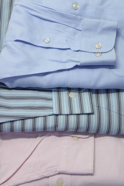 Ralph Lauren Alfani Pronto Uomo Mens Pink Collar Dress Shirt Size 16.5 S 15 lot3