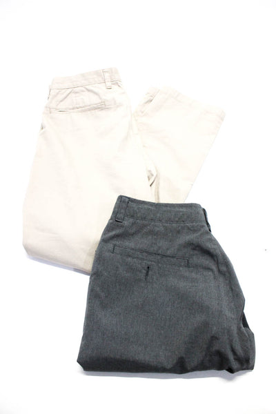 Nicklaus J Crew Mens Casual Shorts Pants Trousers Gray Ivory Size 32 31 Lot 2