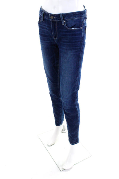 Paige Womens 'Verdugo' Skinny Mid Rise Denim Medium Wash Jeans Blue Size 28