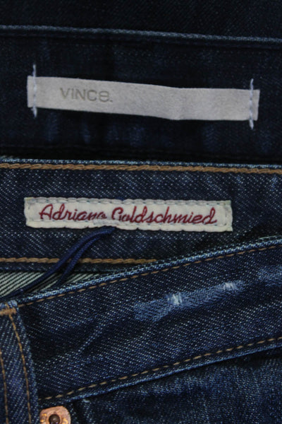 Adriano Goldschmied Vince Womens Jeans Pants Blue Size 28 24 Lot 2