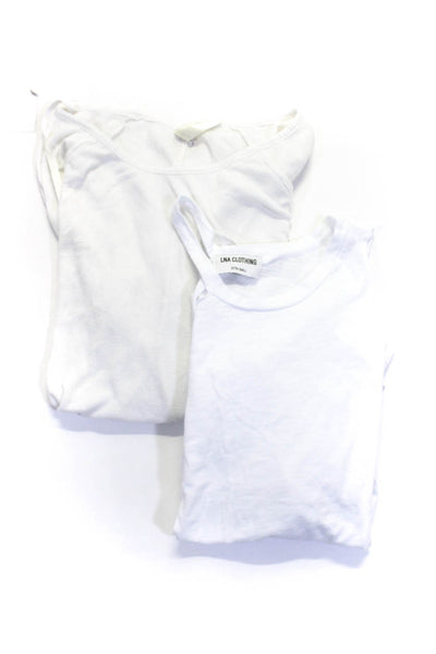 RVCA LNA Clothing Womens T-Shirt Top White Size XS Lot 2