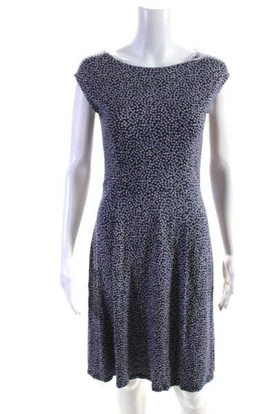 Boden Women's Round Neck Sleeveless Fit Flare Dress Floral Size 6