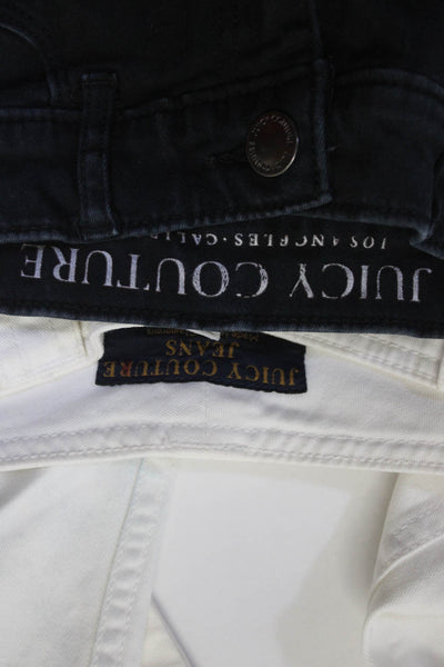 Juicy Couture Womens Jeans Capri Pants Black Size 0 30 Lot 2