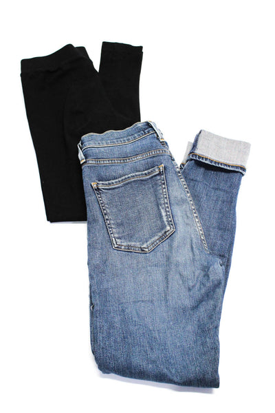 Vince Agolde Womens Buttoned Fashion Jeans Leggings Black Size XS 26 Lot 2