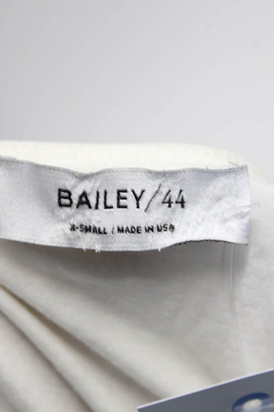 Bailey 44 Womens Fringed Layered Tiered Ruffled Sleeveless Top White Size XS