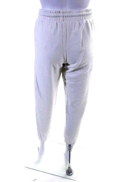 Apres Sport x Tea You Womens Cotton Drawstring Jogger Sweatpants White Size S