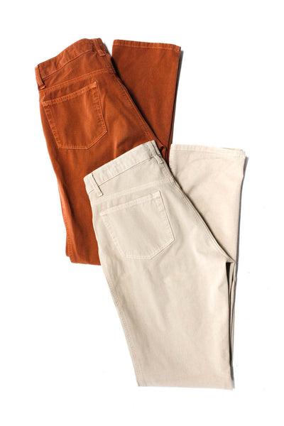 Fabrizio Gianni Jeans Women's Straight Leg Mid Rise Jeans Orange Size 2, Lot 2