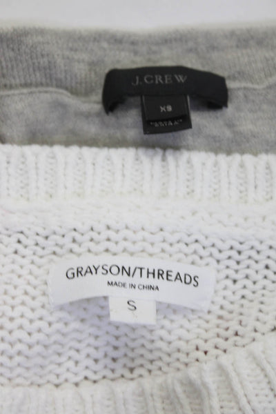 Grayson Threads J Crew Womens Sweater Top Red, White & Blue Size S XS Lot 2