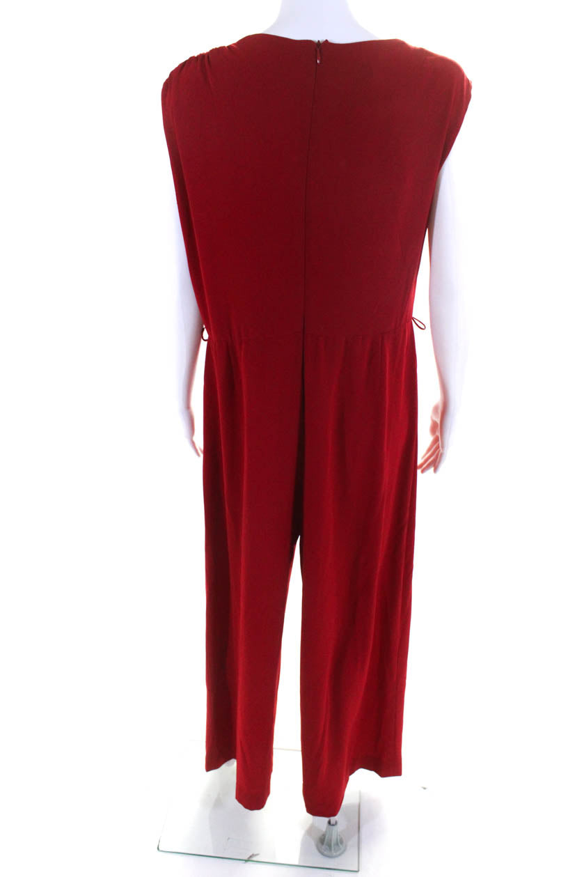 Escada red deals jumpsuit