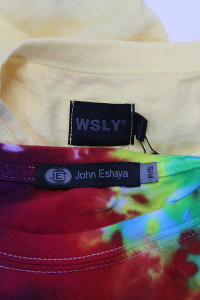 Jet John Eshaya Wsly Womens Multicolor Tie Dye Long Sleeve Top Size S XS lot 2