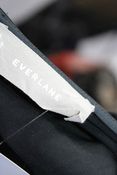 Everlane Womens Sleeveless Wide Leg Belted Waist Zip Up Jumpsuit Black Size 2