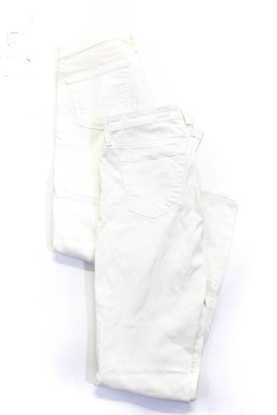 AG Adriano Goldschmied Womens Low Rise Denim Skinny Jeans White Size 26 Lot 2