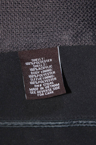 Michael Kors Mens Insulated Mock Neck Zip Up Cargo Pockets Jacket Black Size S