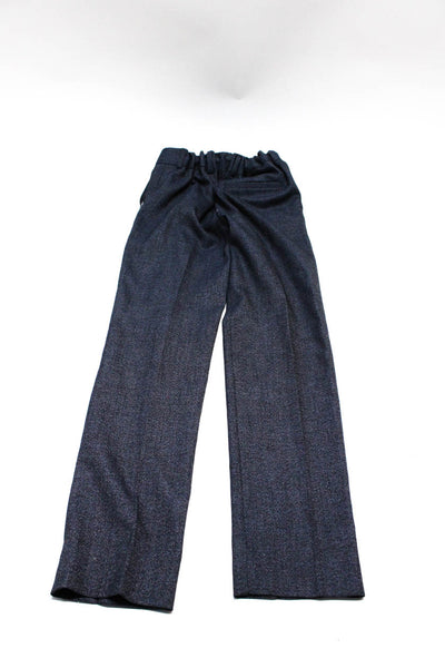 Nove Boys Flat Front Straight Leg Dress Pant Navy Blue Size 12