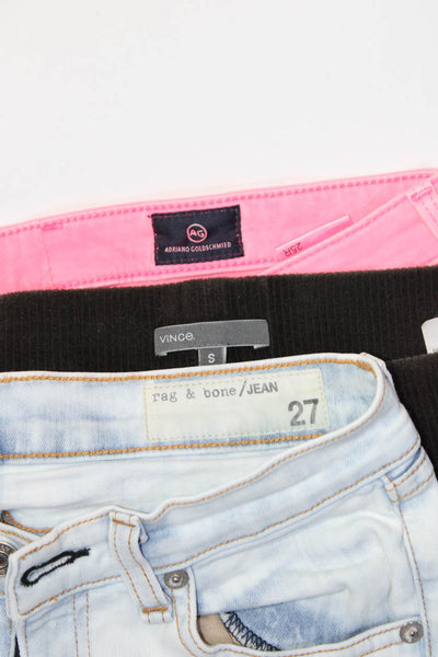 AG Adriano Goldschmied Rag & Bone Vince Jeans Leggings Pink Size 25 27 S Lot 3
