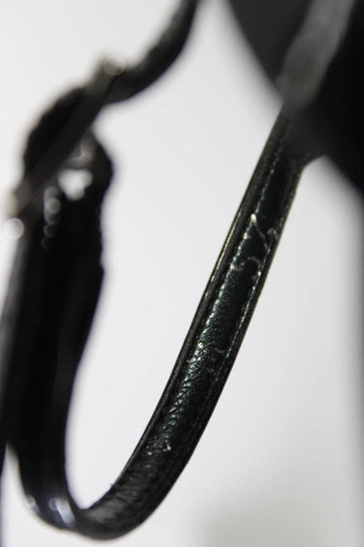 Stuart Weitzman Womens Patent Leather Open Toe Platform Heels Black Size 5.5