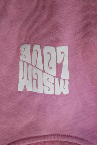 MSGM Girls Crewneck Long Sleeves Graphic Sweatshirt Pink Size 8