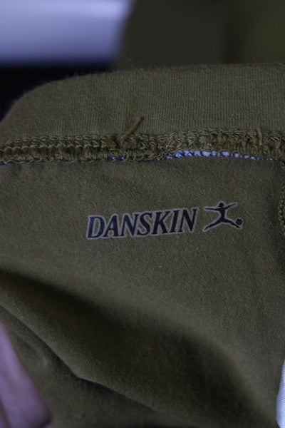 Danskin Womens Elastic Waistband High Rise Cropped Leggings Brown Size -  Shop Linda's Stuff