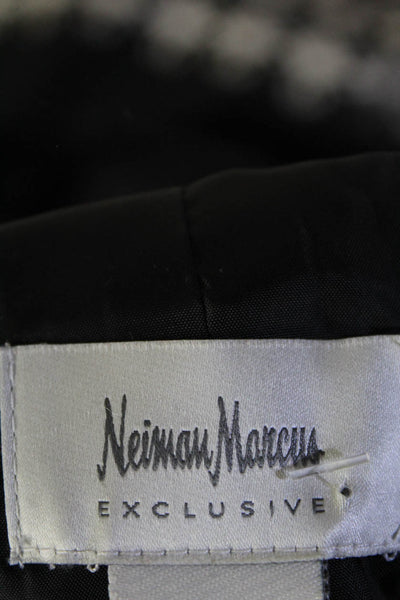 Neiman Marcus Women's Collar Long Sleeves Line Jacket Animal Print Size M