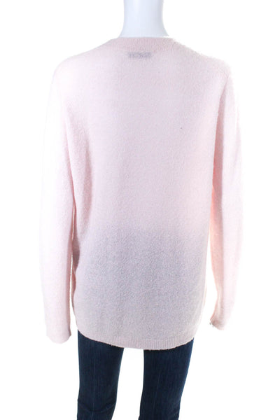 Gabriela Hearst Womens Cashmere Blend Crew Neck Sweater Pink Size Medium