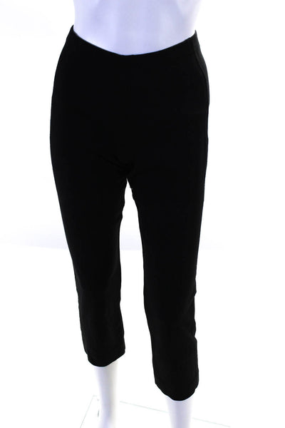 Donna Karan New York Womens Elastic Waistband Straight Leggings Black Size 10