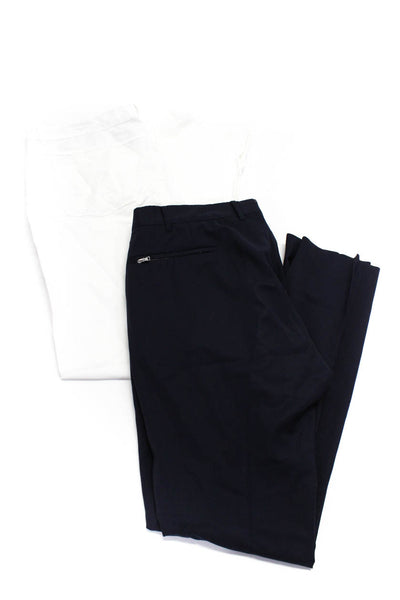 Valentini Blanc Bleu Mens Dress Pants Casual Trousers Blue White 54 48 Lot 2