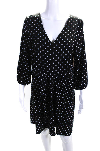 Slate & Willow Womens Polka Dot Tie Waist Dress Size 6 12905735