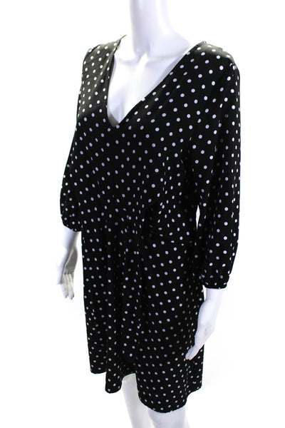 Slate & Willow Womens Polka Dot Tie Waist Dress Size 6 12905735